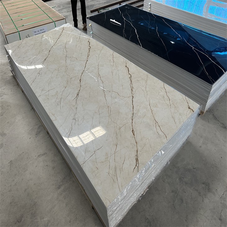 1220mm*2440mm*3mm Waterproof Fireproof Pvc Marble Sheet