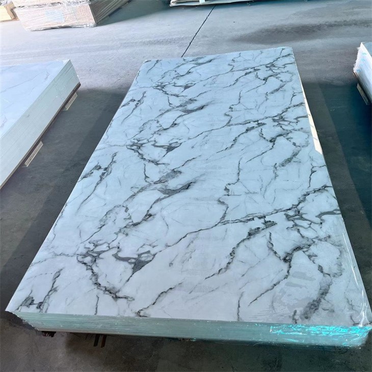 1220mm*2440mm*3mm Waterproof Fireproof Pvc Marble Sheet