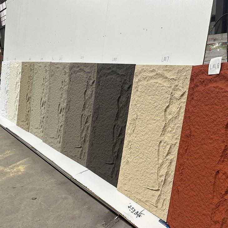 600mm Width 25mm Thickness Pu Stone Wall Panel