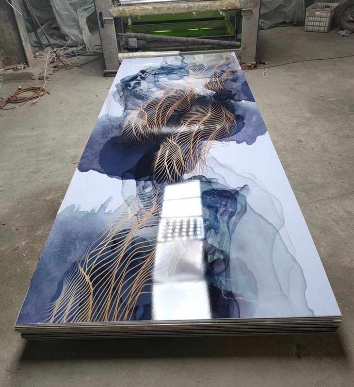 Flexible High Glossy Pvc Marble Uv Board