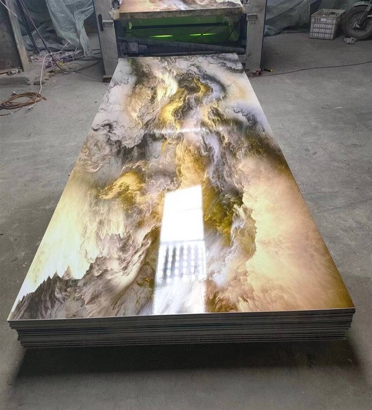 Flexible High Glossy Pvc Marble Uv Board