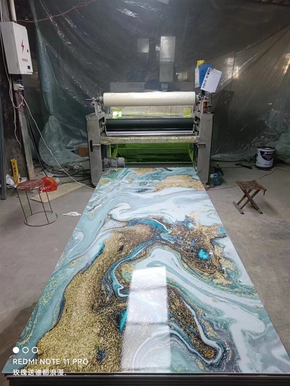 Flexible High Glossy Uv Marble Sheet