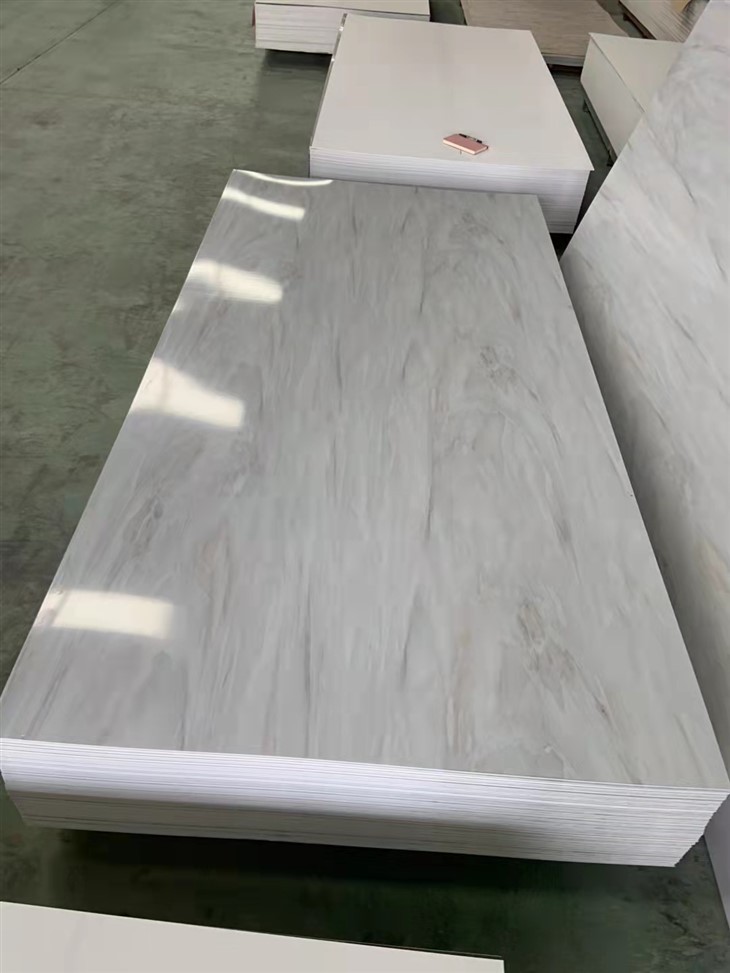 High Glossy Coating Pvc Marble Panels Uv Plastic Marble