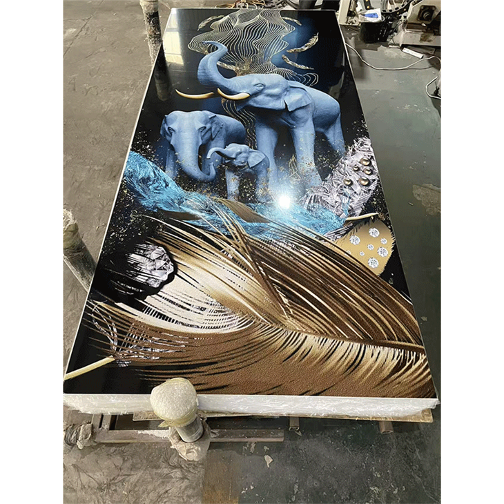 High Glossy 3D PVC Marble Sheet high quality