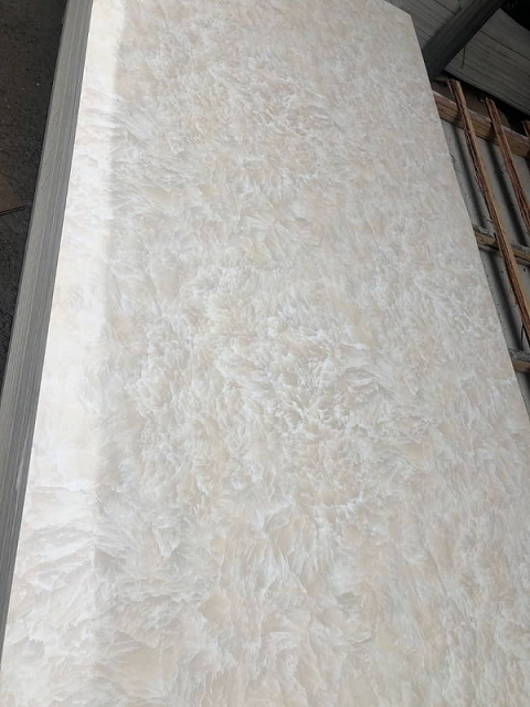 High Glossy Coating Pvc Marble Panels Uv Plastic Marble